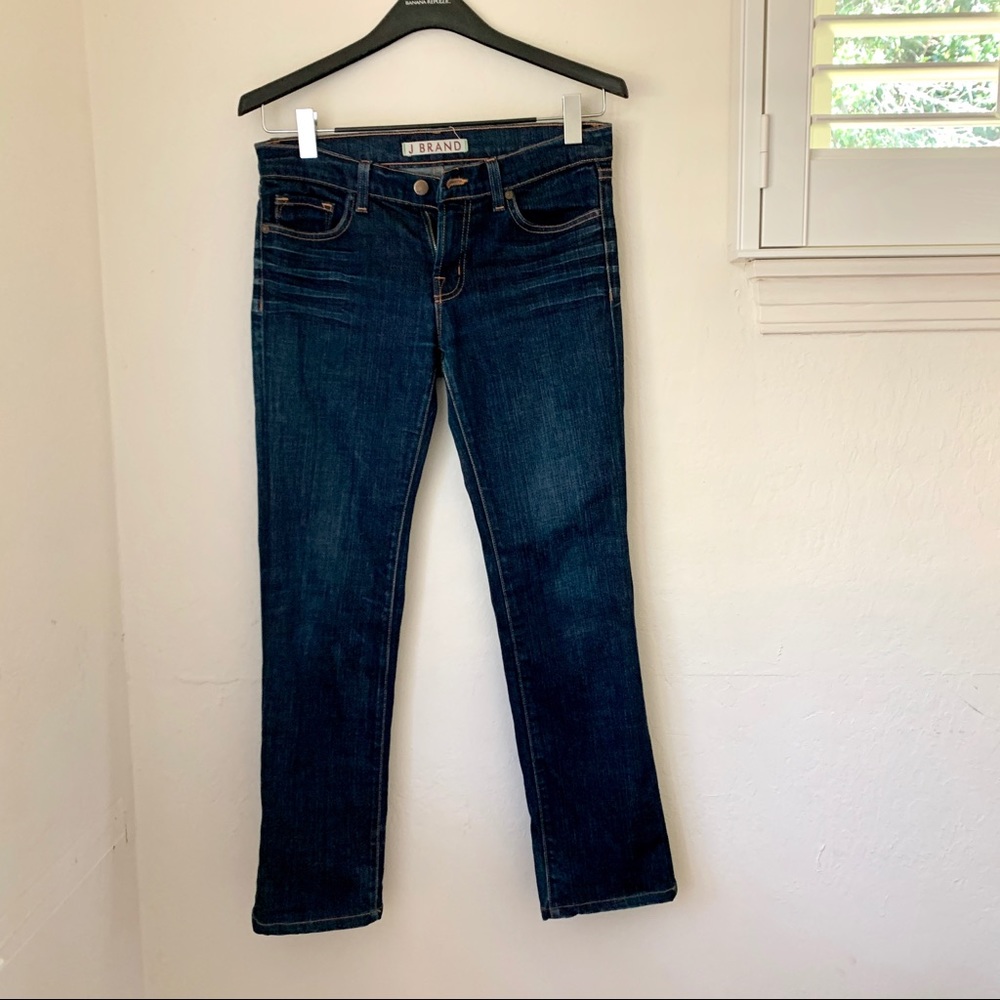 Women’s 914 J Brand cigarette leg blue jeans 27